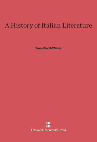 A History of Italian Literature: Revised Edition