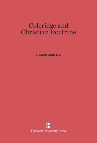 Coleridge and Christian Doctrine