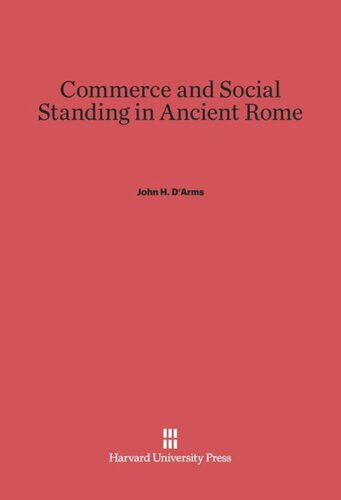 Commerce and Social Standing in Ancient Rome