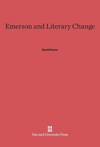 Emerson and Literary Change