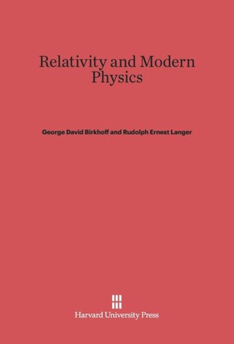 Relativity and Modern Physics
