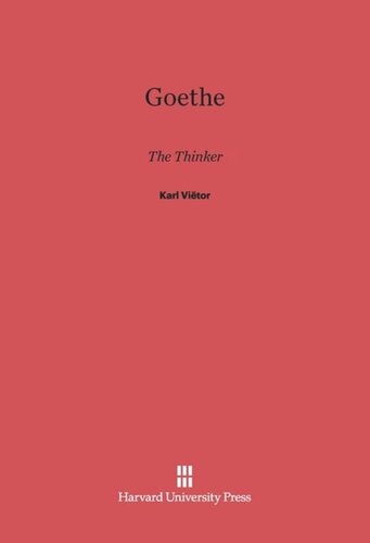 Goethe: The Thinker
