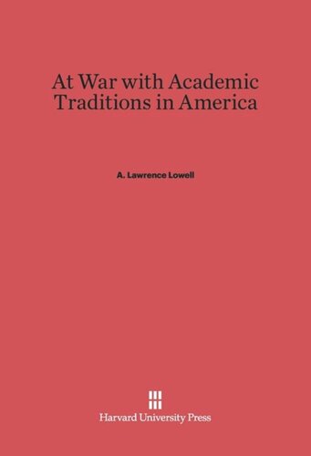 At War with Academic Traditions in America