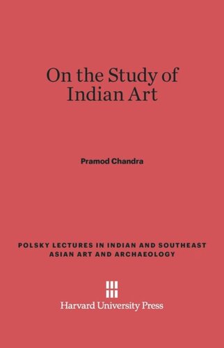 On the Study of Indian Art