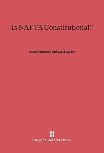 Is NAFTA Constitutional?