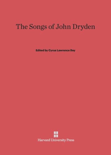 Songs of John Dryden