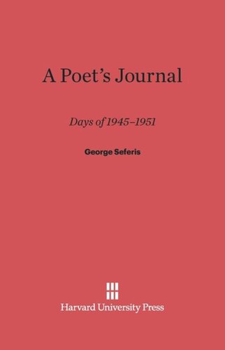 A Poet's Journal: Days of 1945-51