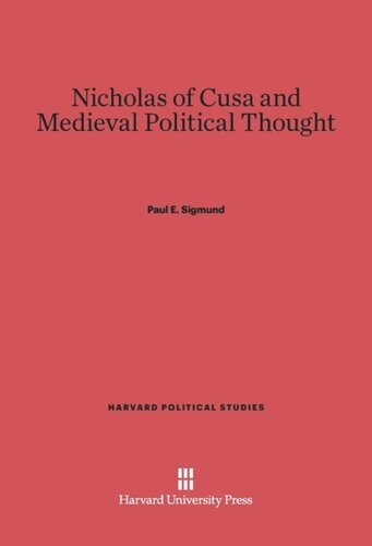 Nicholas of Cusa and Medieval Political Thought