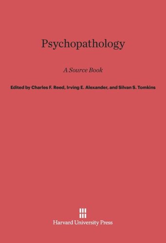 Psychopathology: A Source Book
