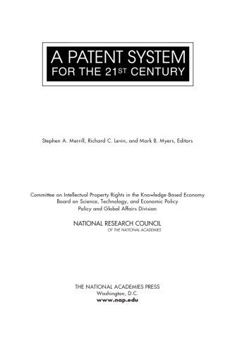 A Patent System for the 21st Century