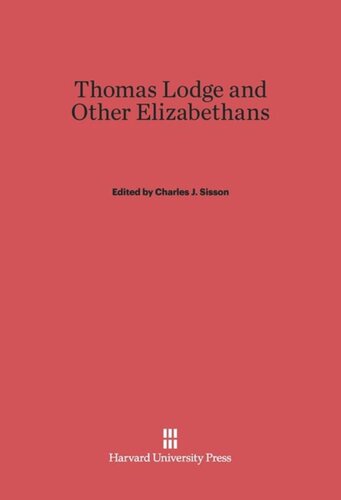 Thomas Lodge and Other Elizabethans