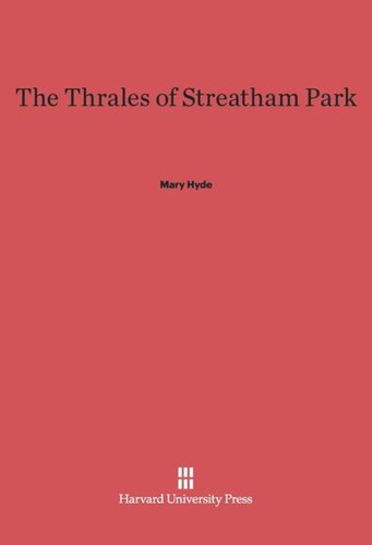 The Thrales of Streatham Park