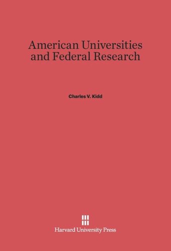 American Universities and Federal Research