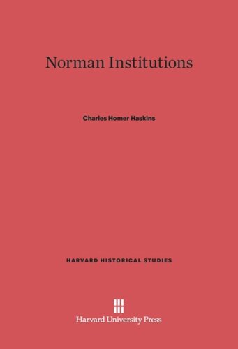 Norman Institutions