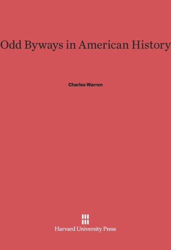 Odd Byways in American History