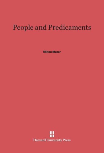 People and Predicaments