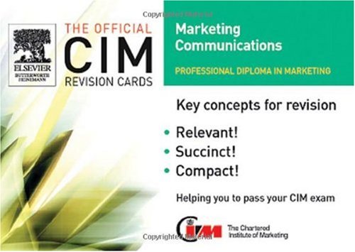 CIM Revision Cards 05/06: Marketing Communications