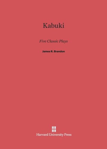 Kabuki: Five Classic Plays