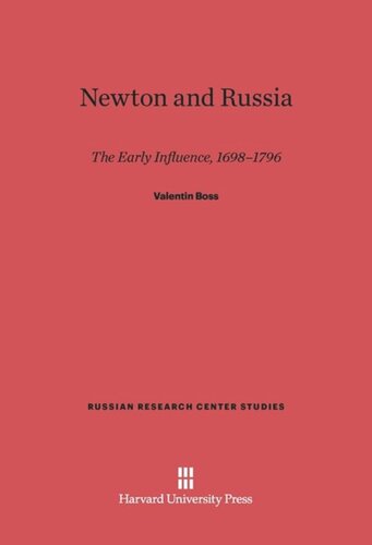 Newton and Russia: The Early Influence, 1698-1796
