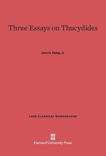 Three Essays on Thucydides