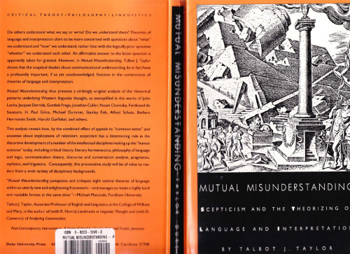 Mutual Misunderstanding: Scepticism and the Theorizing of Language and Interpretation