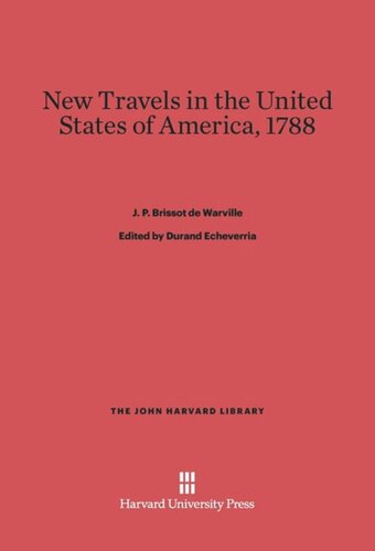 New Travels in the United States of the America, 1788