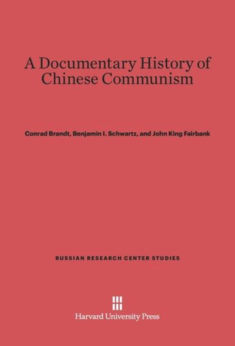 A Documentary History of Chinese Communism