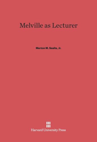 Melville as Lecturer