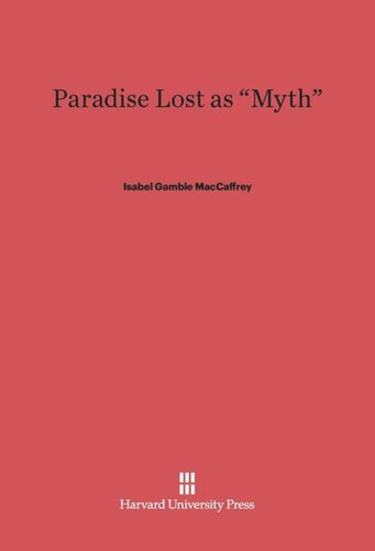 Paradise Lost as “Myth”