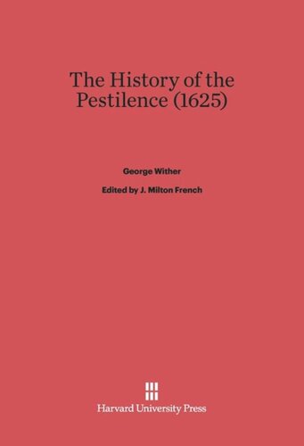 The History of the Pestilence (1625)