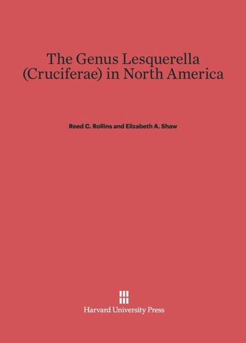 The Genus Lesquerella (Cruciferae) in North America