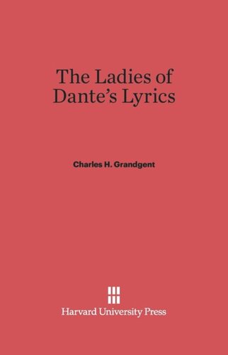 The Ladies of Dante’s Lyrics
