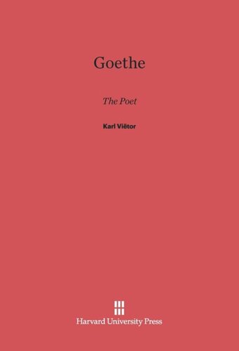 Goethe: The Poet