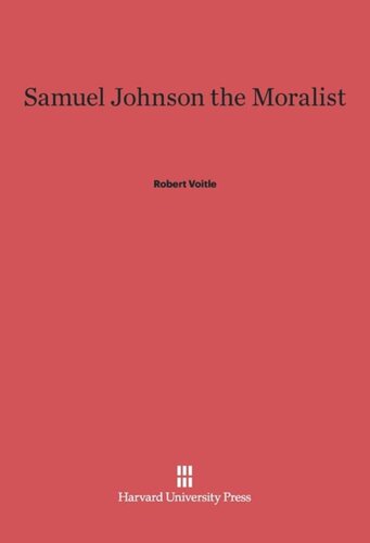Samuel Johnson the Moralist