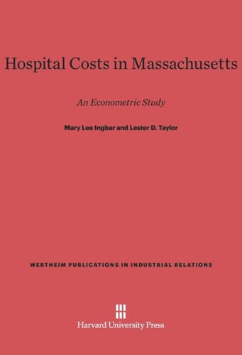 Hospital Costs in Massachusetts: An Econometric Study