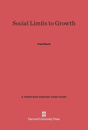 Social Limits to Growth