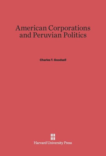 American Corporations and Peruvian Politics