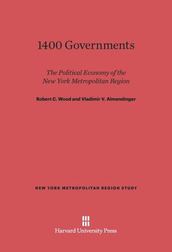 1400 Governments: The Political Economy of the New York Metropolitan Region