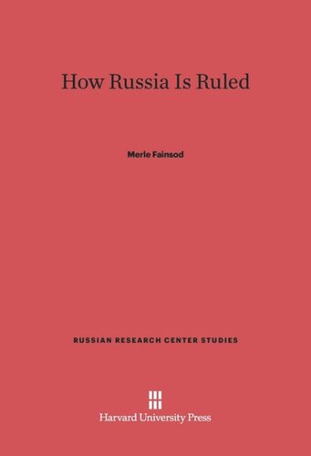 How Russia Is Ruled: Revised Edition