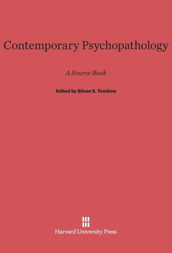 Contemporary Psychopathology: A Source Book