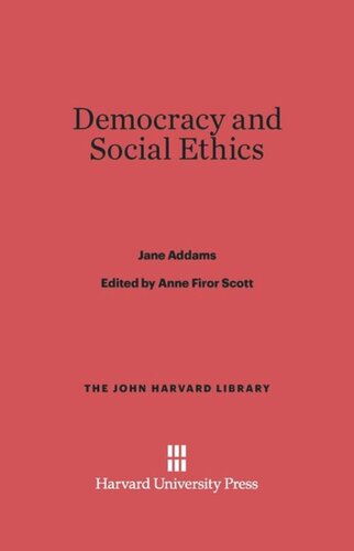 Democracy and Social Ethics