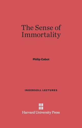 The Sense of Immortality