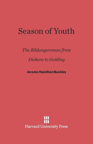 Season of Youth: The Bildungsroman from Dickens to Golding