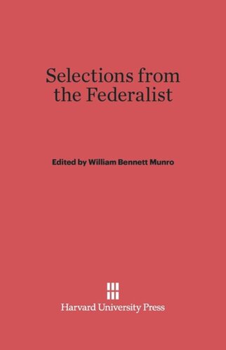 Selections from the Federalist