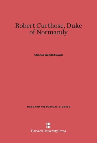 Robert Curthose, Duke of Normandy