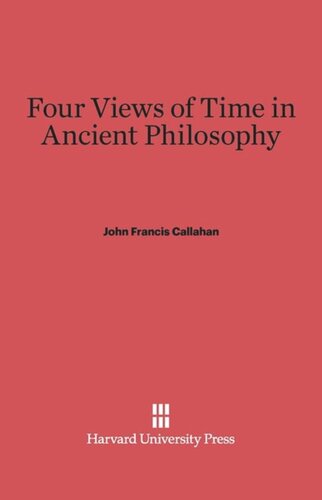 Four Views of Time in Ancient Philosophy