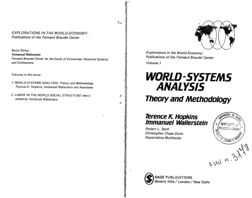 World-Systems Analysis: Theory and Methodology 