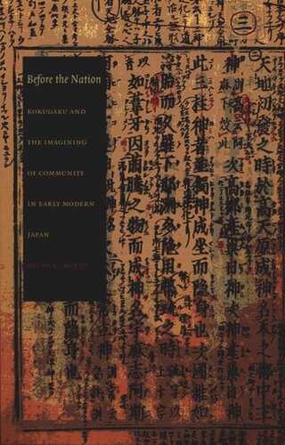 Before the Nation: Kokugaku and the Imagining of Community in Early Modern Japan