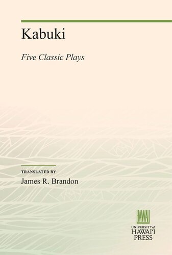 Kabuki: Five Classic Plays