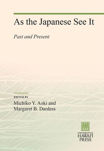 As the Japanese See It: Past and Present